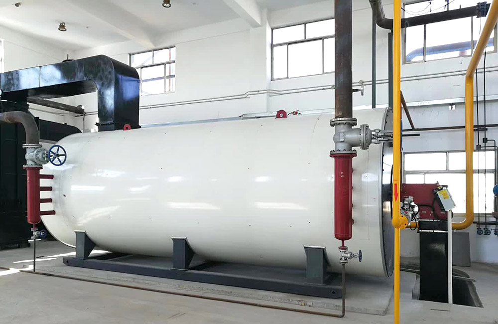 Horizontal gas heat transfer oil boiler site